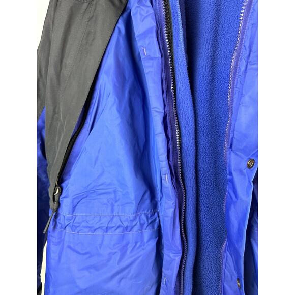 Vintage The North Face Gore Tex Hooded Coat 3-in-1 Zip Anorak Parka Men's Large - Picture 11 of 16